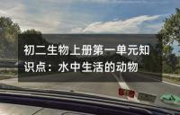 初二生物册期中第二章复习知识点