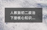 人教版初二政治下册核心知识汇总