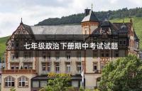 七年级政治下册期中考试试题