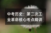 中考历史核心考点精讲