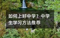 中考物理学霸学习方法总结