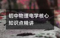 初中物理电学核心知识点精讲