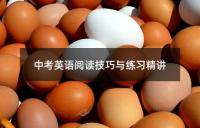 中考英语阅读技巧与练习精讲