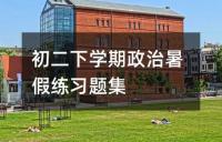 初二下学期政治暑假练习题集