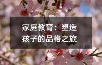 家庭教育：塑造孩子的品格之旅