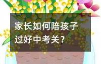 中考减压:家长如何成为孩子的坚强后盾