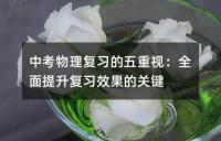 中考物理复习：全面提升五大方面
