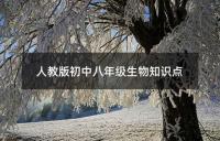 人教版初中八年级生物知识点