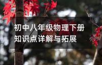 初中八年级物理下册知识点详解与拓展