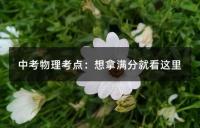 中考物理复习:物理常用科学方法